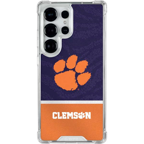 Clemson University Paw Logo Galaxy S25 Ultra Clear Case