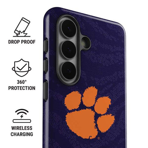 Clemson University Paw Logo Galaxy S26 Impact Case