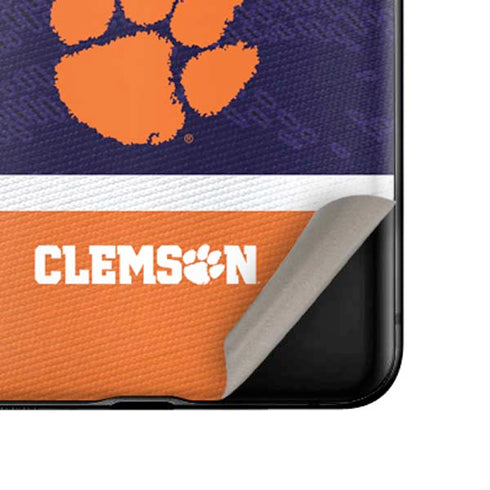 Clemson University Paw Logo Galaxy Z Flip Skin