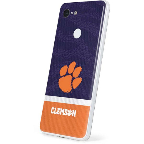 Clemson University Paw Logo Google Pixel 3 Skin