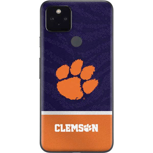 Clemson University Paw Logo Google Pixel 5a Skin