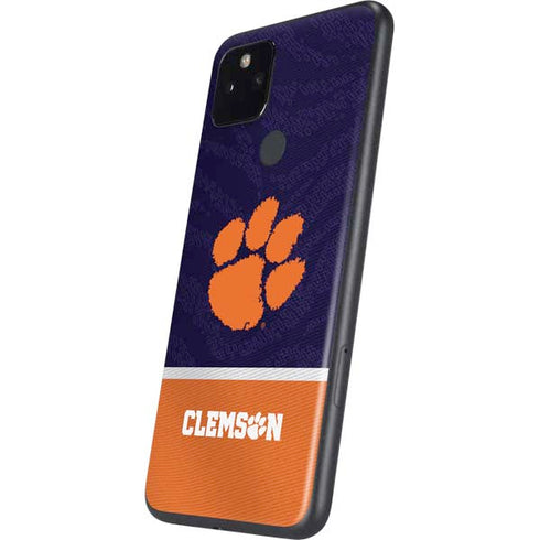 Clemson University Paw Logo Google Pixel 5a Skin