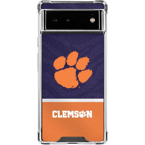 Clemson University Paw Logo Google Pixel 6 Clear Case