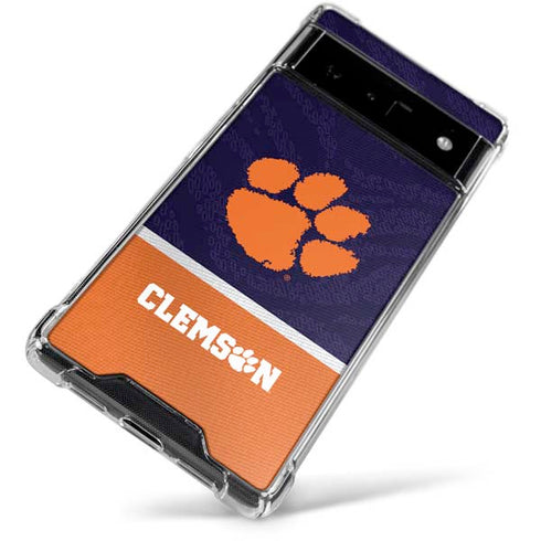 Clemson University Paw Logo Google Pixel 6 Clear Case