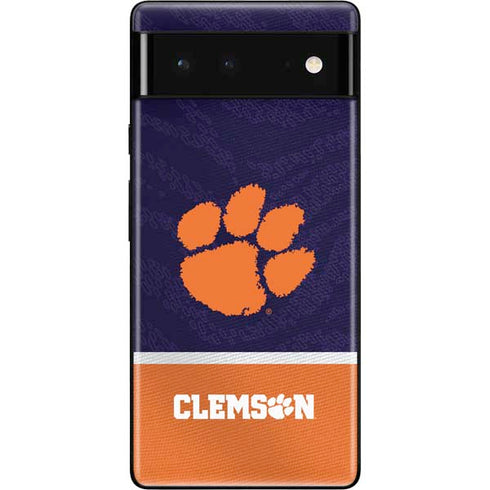 Clemson University Paw Logo Google Pixel 6 Skin