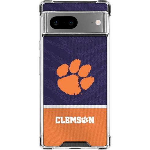 Clemson University Paw Logo Google Pixel 8 Clear Case