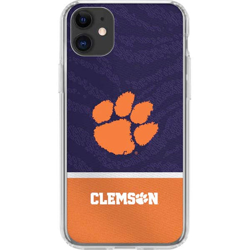 Clemson University Paw Logo iPhone 11 Clear Case
