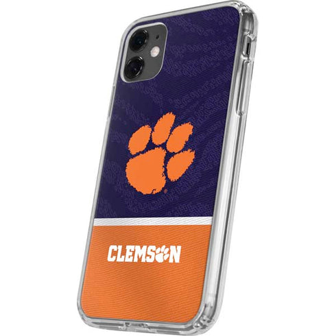 Clemson University Paw Logo iPhone 11 Clear Case