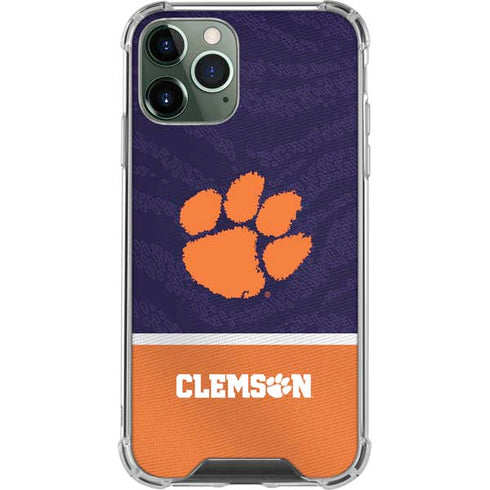 Clemson University Paw Logo iPhone 11 Pro Max Clear Case