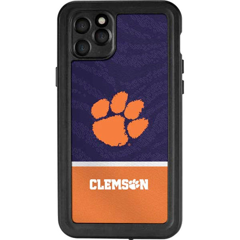 Clemson University Paw Logo iPhone 11 Pro Max Waterproof Case