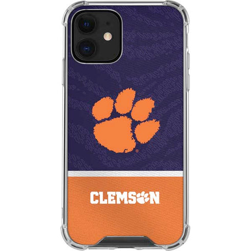 Clemson University Paw Logo iPhone 12 Mini Clear Case