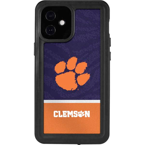 Clemson University Paw Logo iPhone 12 Mini Waterproof Case