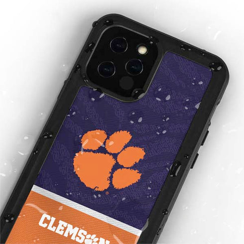Clemson University Paw Logo iPhone 12 Pro Waterproof Case