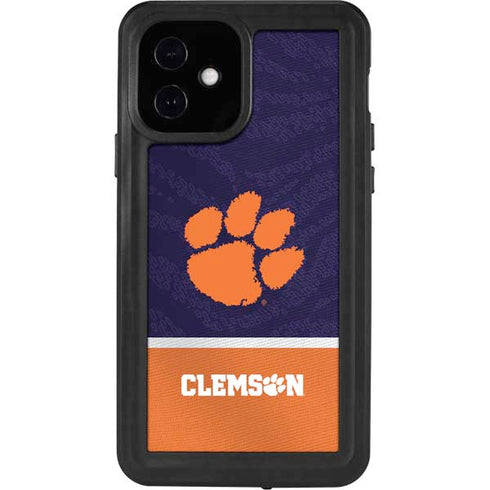 Clemson University Paw Logo iPhone 12 Waterproof Case
