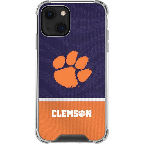 Clemson University Paw Logo iPhone 13 Clear Case