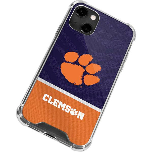 Clemson University Paw Logo iPhone 13 Clear Case