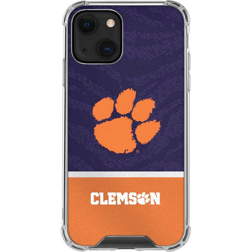 Clemson University Paw Logo iPhone 13 Mini Clear Case