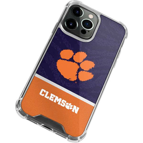 Clemson University Paw Logo iPhone 13 Pro Clear Case