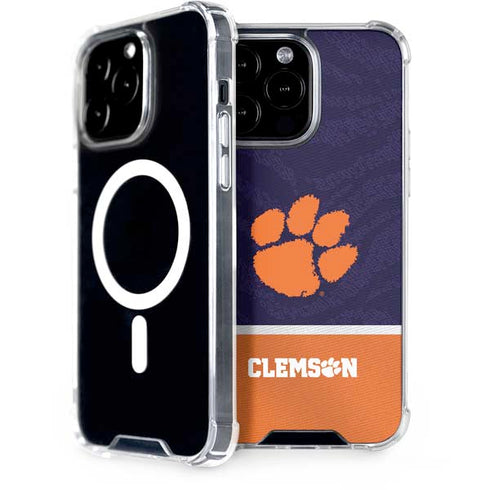Clemson University Paw Logo iPhone 14 Pro Max MagSafe Case
