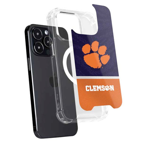 Clemson University Paw Logo iPhone 14 Pro Max MagSafe Case