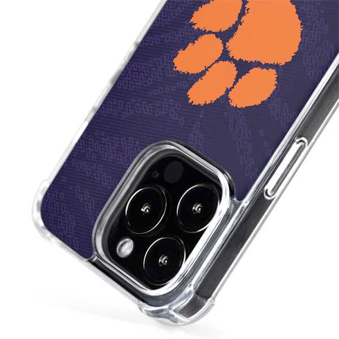 Clemson University Paw Logo iPhone 14 Pro Max MagSafe Case
