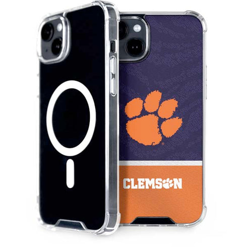 Clemson University Paw Logo iPhone 15 MagSafe Case