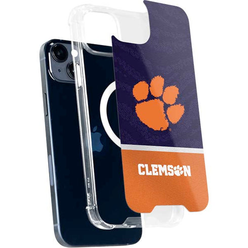 Clemson University Paw Logo iPhone 15 MagSafe Case