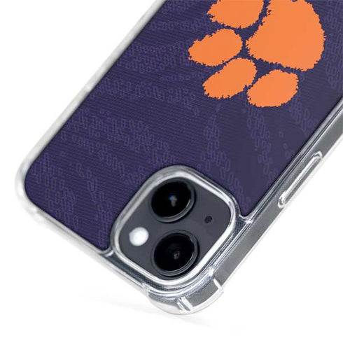 Clemson University Paw Logo iPhone 15 MagSafe Case