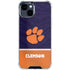 Clemson University Paw Logo iPhone 15 Plus Clear Case