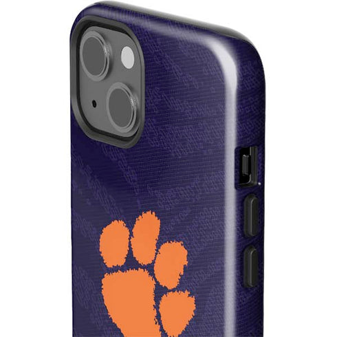 Clemson University Paw Logo iPhone 15 Plus Impact Case