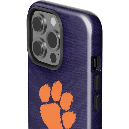 Clemson University Paw Logo iPhone 15 Pro Impact Case
