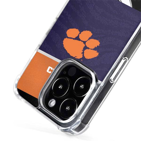 Clemson University Paw Logo iPhone 15 Pro Max MagSafe Case