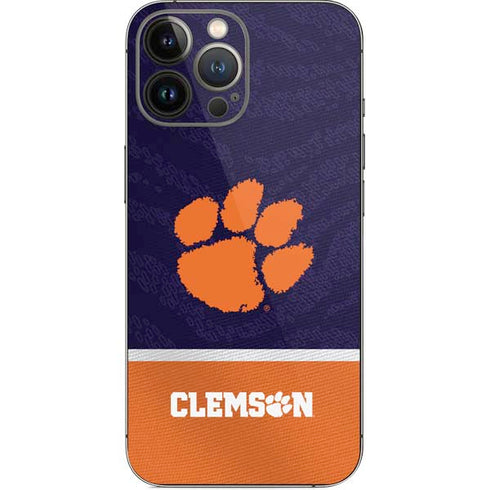 Clemson University Paw Logo iPhone 15 Pro Max Skin