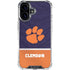 Clemson University Paw Logo iPhone 16 Clear Case