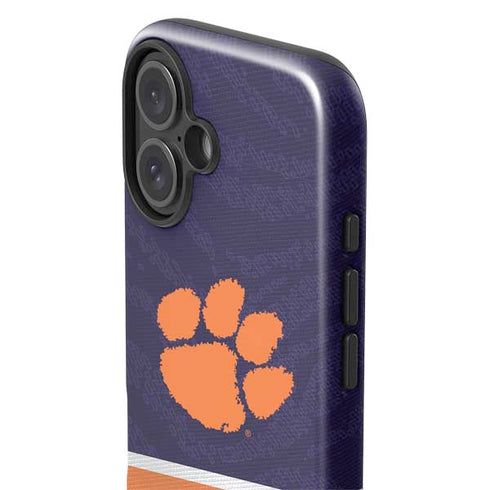 Clemson University Paw Logo iPhone 16 Impact Case