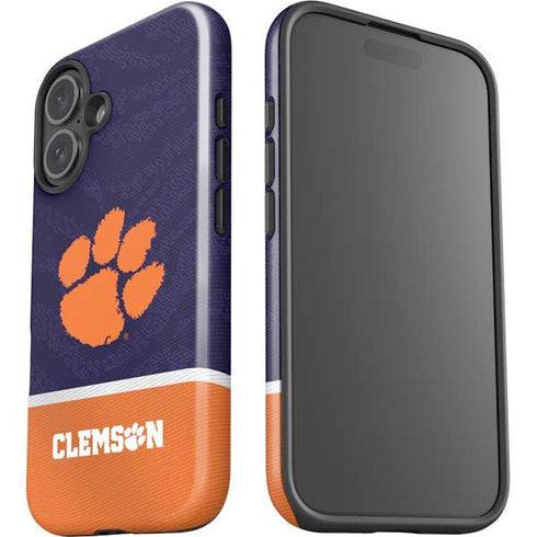 Clemson University Paw Logo iPhone 16 Impact Case