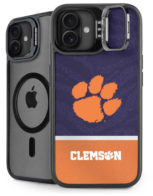 Clemson University Paw Logo iPhone 16 Kickstand Case