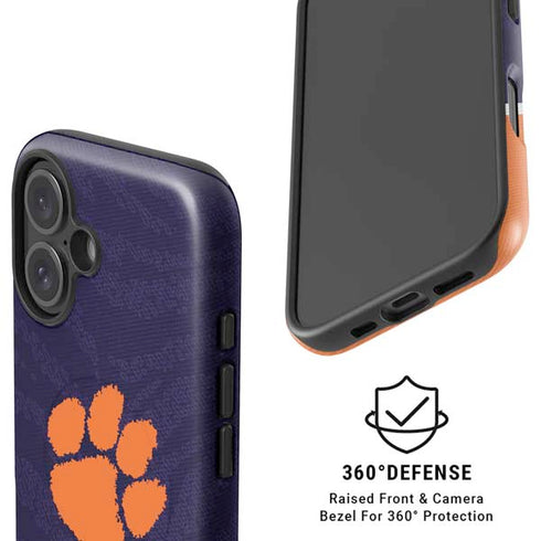 Clemson University Paw Logo iPhone 16 Magsafe Impact Case