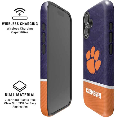 Clemson University Paw Logo iPhone 16 Magsafe Impact Case
