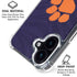 Clemson University Paw Logo iPhone 16 Plus Clear Case