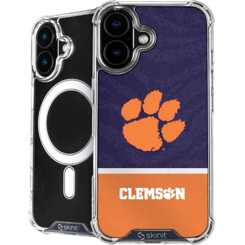 Clemson University Paw Logo iPhone 16 Plus MagSafe Case