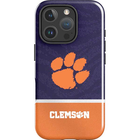 Clemson University Paw Logo iPhone 16 Pro Impact Case