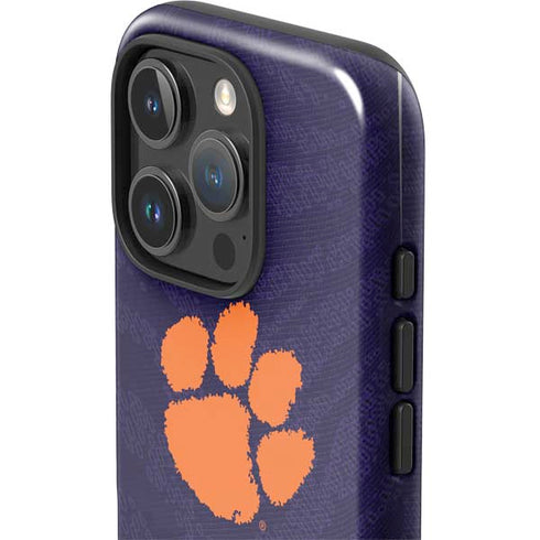Clemson University Paw Logo iPhone 16 Pro Impact Case