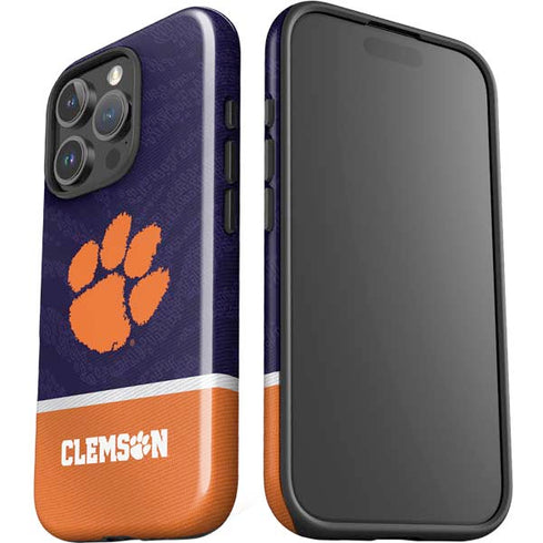 Clemson University Paw Logo iPhone 16 Pro Impact Case