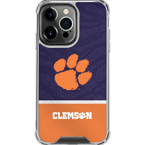 Clemson University Paw Logo iPhone 16 Pro Max Clear Case