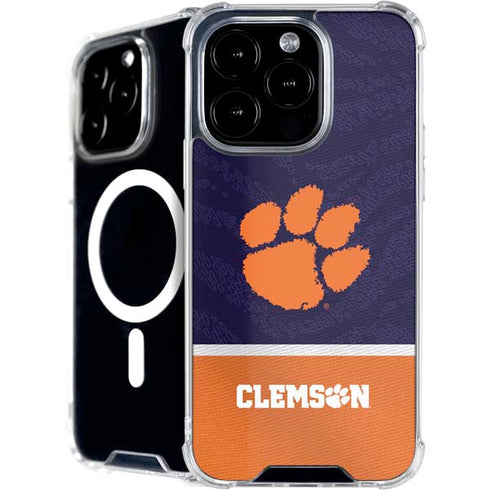 Clemson University Paw Logo iPhone 16 Pro Max MagSafe Case