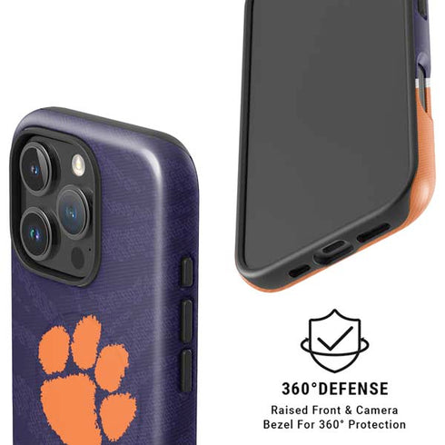 Clemson University Paw Logo iPhone 16 Pro Max Magsafe Impact Case