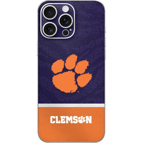 Clemson University Paw Logo iPhone 16 Pro Max Skin