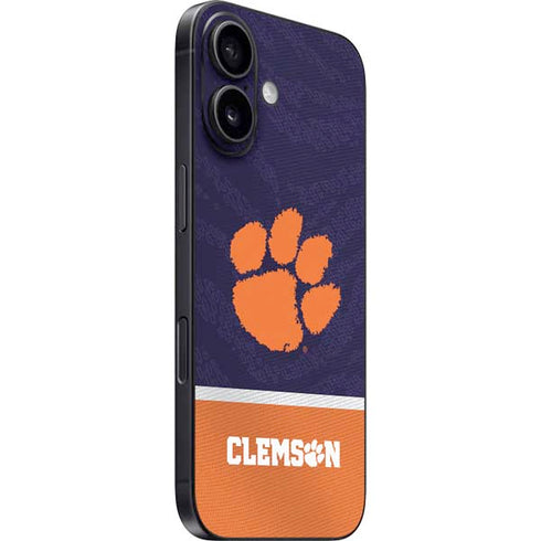 Clemson University Paw Logo iPhone 16 Skin