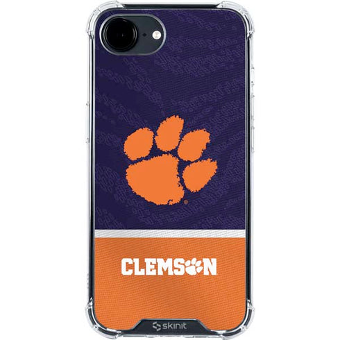 Clemson University Paw Logo iPhone 16e Clear Case